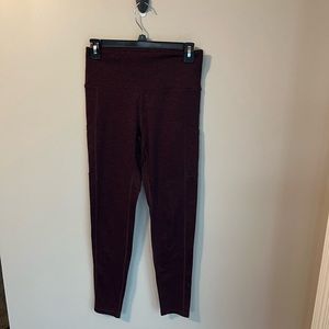 Aerie Burgundy Full Length Leggings